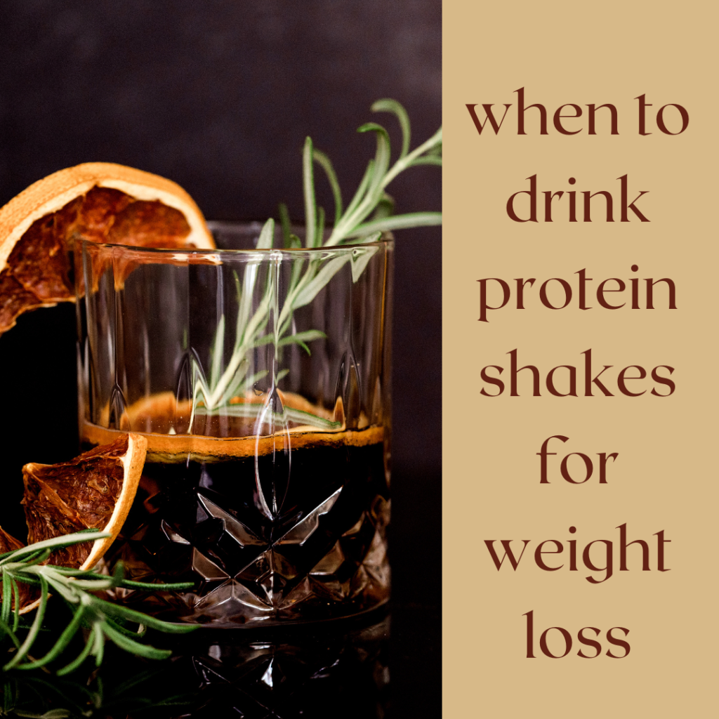 "When to Drink Protein Shake for Weight Loss"